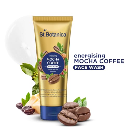 St.Botanica Mocha Coffee Face Wash 100ml Infused with With Coffee, Caffeine And Cocoa Butter to Deeply Cleanse &amp; Refresh Skin | No Parabens &amp; Sulphates | Vegan &amp; Cruelty Free (FROM INDIA SAB) - View 2 of 3