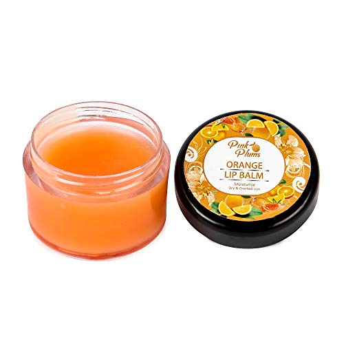 Pink Plums Orange Non-Tinted Lip Balm For Dry, Cracked &amp; Chapped Lips, Ultra Moisturization &amp; Velvet Feels, 15 ml For Men &amp; Women  (FROM INDIA SAB) - View 4 of 4