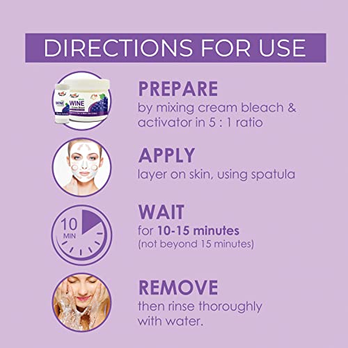 BEEONE BLEACH CREAM GRAPE WINE 250 GMS (FROM INDIA SAB) - View 2 of 3