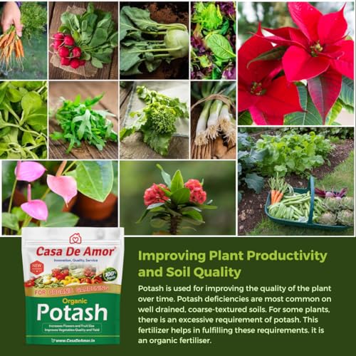 Casa De Amor Organic Potash Essential Fertilizer For Gardening (900 Gm), Granules (FROM INDIA)NUZ - View 6 of 8