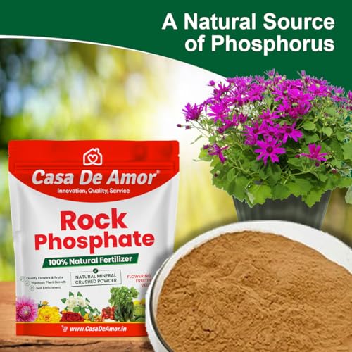 Casa De Amor Natural Rock Phosphate Fertilizer All Purpose Crushed Powder for Fruiting and Flowering Plants (5 kg) (FROM INDIA)NUZ - View 6 of 6