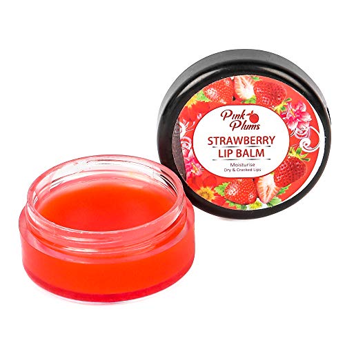 Pink Plums Lip Balm for Shiny/Moisturise Dry &amp; Cracked Lips|Coco Shea | Strawberry | Orange | Soft Rose Combo (Pack-4), Each 10g  (FROM INDIA SAB) - View 4 of 5