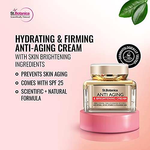 St.Botanica Pure Radiance Face Cream 50g, SPF 25 for Anti Aging &amp; Face Brightening | Helps Firm, Hydrate &amp; Tone | Paraben &amp; Sulphate Free (FROM INDIA SAB) - View 3 of 3
