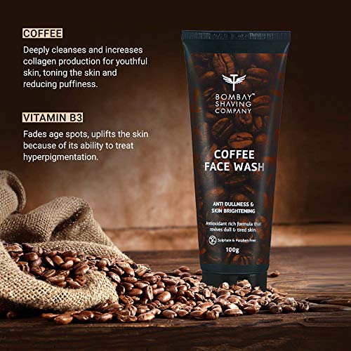 Bombay Shaving Co Coffee Face Wash for Men &amp; Women - Deep-Cleanses, De-Tans &amp; Blackhead Removal | Made in India FROM INDIA (SAM) - View 3 of 4