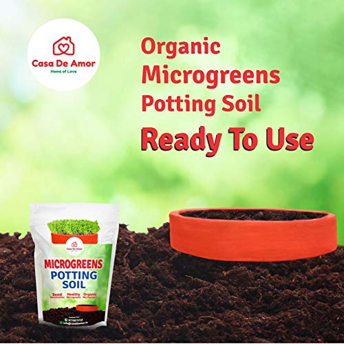 Microgreens Organic Essential Potting Soil, Grow Microgreens in Kitchen Garden, Terrace Garden (2 Kg) (FROM INDIA)NUZ - View 3 of 6