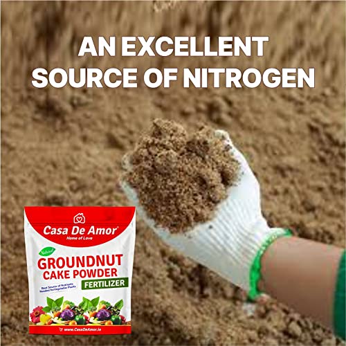 Casa De Amor Natural Groundnut Cake Powder Essential Fertilizer for Home, Balcony, Terrace &amp; Outdoor Gardening (900 Gm) (FROM INDIA)NUZ - View 6 of 6