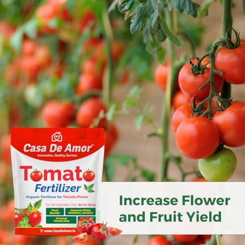 Casa De Amor Essential Organic Tomato Fertilizer- Ideal for all types of tomato varieties, including heirloom and hybrid (900 gm) (FROM INDIA)NUZ - View 5 of 7