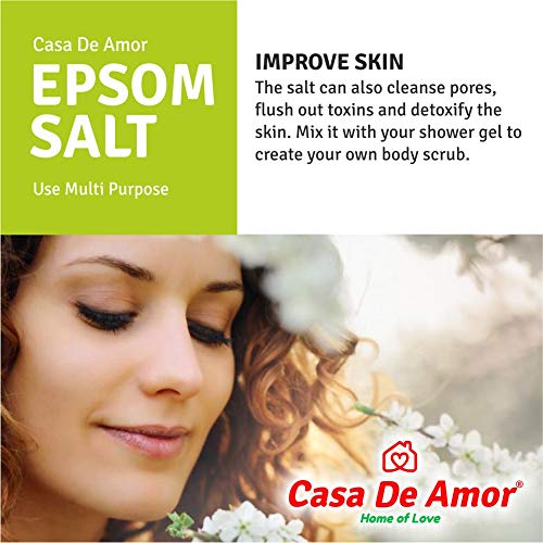 Casa De Amor Premium Epsom Salt for Soothe Muscles, Rejuvenate Skin, and Boost Plant Growth, Body to Soak, Refresh &amp; Garden (900 gm) (FROM INDIA)NUZ - View 8 of 8