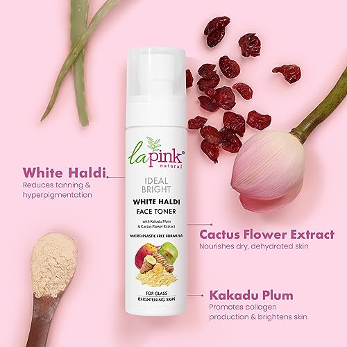 La Pink Ideal Bright Face Toner For Glowing Skin &amp; Pore Tightening | 100% Microplastic Free Formula | For All Skin Type, 100 ML (FROM INDIA SAB) - View 2 of 4
