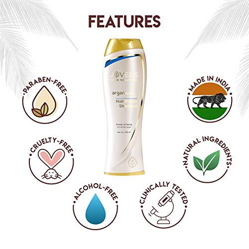 Jovees Herbal Argan Kernal Oil Hair Repair Shampoo For All Hair Types, 250 ml | Strengthen and Repairs Hair | Paraben &amp; Alcohol Free - View 3 of 3