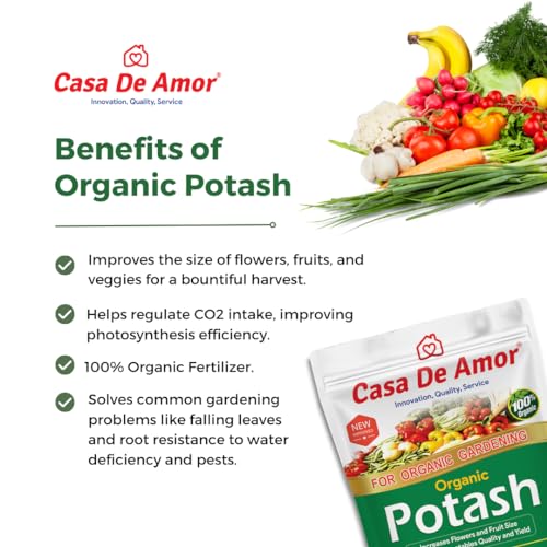 Casa De Amor Organic Potash Essential Fertilizer For Gardening (900 Gm), Granules (FROM INDIA)NUZ - View 4 of 8