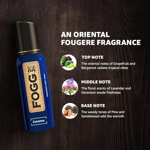 Fogg Fantastic Extreme No Gas Deodorant for Men, Long Lasting Perfume Body Spray, 150 ml FROM INDIA (SAM) - View 2 of 4