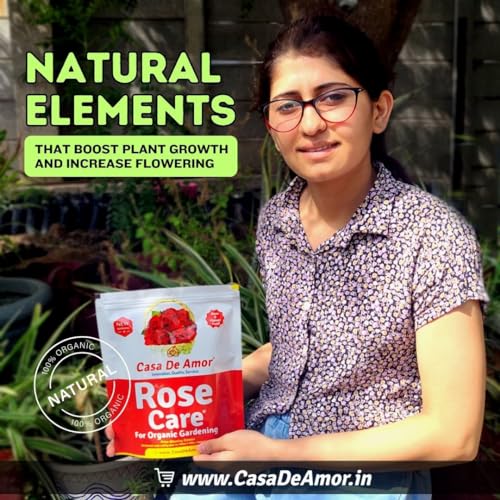Casa De Amor Rose Care Organic Essential Fertilizer for Rose Plants, Brown (900 Gram) (FROM INDIA)NUZ - View 4 of 6