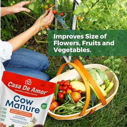 Casa De Amor Organic Cow Manure Fertilizer - NPK &amp; Micro Nutrients, Compost, Biofertilizer for Plants- 900 gm (FROM INDIA)NUZ - View 3 of 8