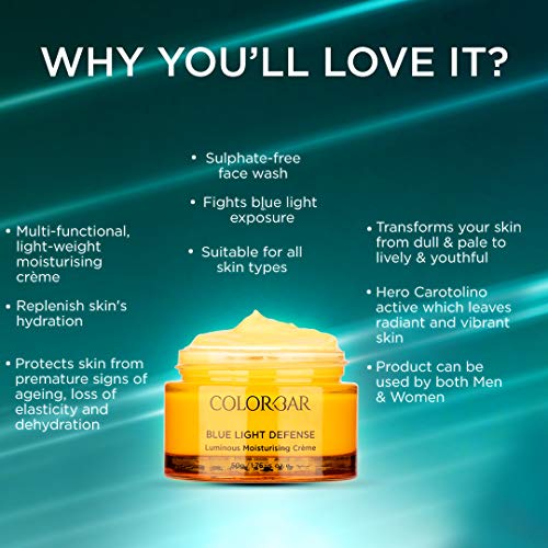 Colorbar Luminous Moisturizing Crème, 50 g | Multi-functional, light-weight | Instantly hydrates skin, repairs &amp; protects skin (FROM INDIA SAB) - View 3 of 3