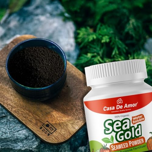 Casa De Amor Sea Gold Organic Seaweed Extract Powder | Water Soluble Concentrate Powder | All Purpose Fertilizer and Plant Growth Booster (100 gm) (FROM INDIA)NUZ - View 2 of 8
