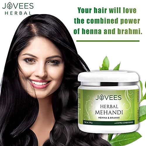 Jovees Herbal Mehandi for Natural Color | 100% Herbal with Henna &amp; Brahmi- 150 g - View 3 of 3
