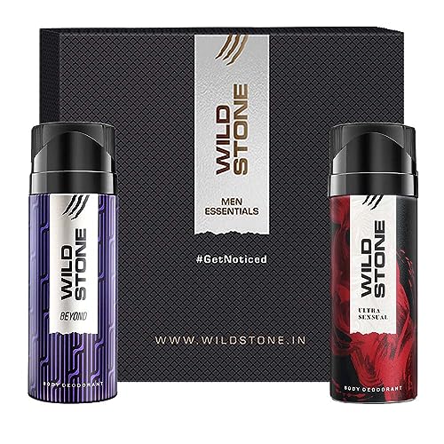 Wild Stone Gift Box with Beyond and Ultra Sensual Deodorant, Pack of 2 (150ml Each) FROM INDIA (SAM) - Main product image