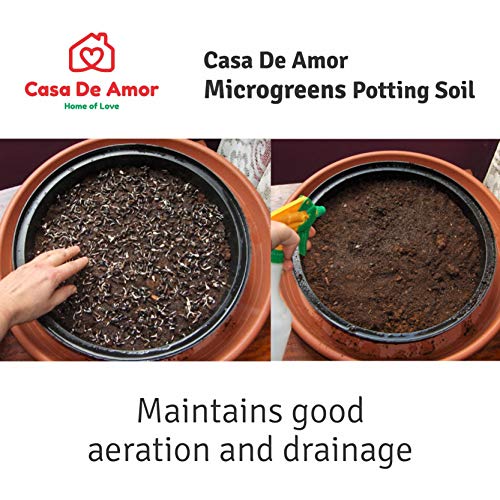 Microgreens Organic Essential Potting Soil, Grow Microgreens in Kitchen Garden, Terrace Garden (2 Kg) (FROM INDIA)NUZ - View 5 of 6