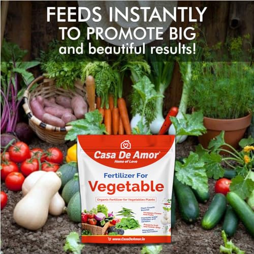 Casa De Amor Organic Vegetable Essential Fertilizer for Home, Balcony, Terrace &amp; Outdoor Gardening, 900 gm (FROM INDIA)NUZ - View 6 of 7