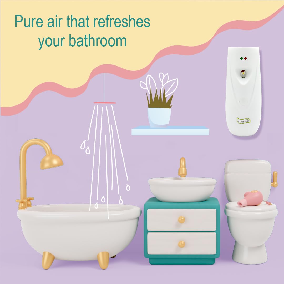 CamPure Automatic Freshener Refill (225 ml) | Original Camphor Air Purifier | Refreshing Fragrance For Home, Bathroom And Office | 2200 Sprays Guaranteed | Last upto 60 Days - View 5 of 5