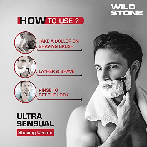 Wild Stone Ultra Sensual Shaving Cream for Men, 78gm FROM INDIA (SAM) - View 3 of 3