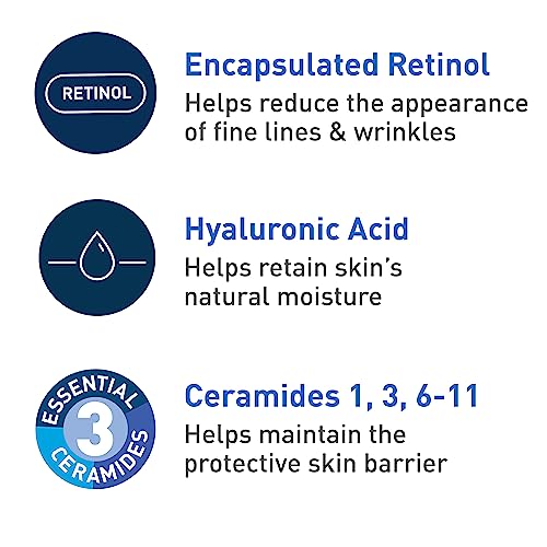 CeraVe Skin Renewing Retinol Day Cream SPF 30 1.76 oz with Hyaluronic Acid, Niacinamide and Ceramides for Smoothing Fine Lines and Texture - View 3 of 4