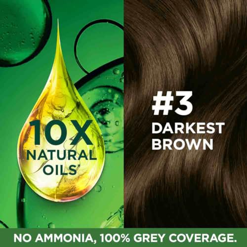 Garnier, Hair Colouring Creme, Long-lasting Colour, Smoothness & Shine, Color Naturals, Shade: 3 Darkest Brown, 70ml + 60g FROM INDIA (SAM) - View 4 of 4