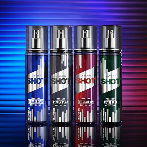 Layer'r Shot Power Play Fragrant Body Spray for Men | Long Lasting Fragrance (135ml) (Pack of 2) FROM INDIA (SAM) - View 2 of 3