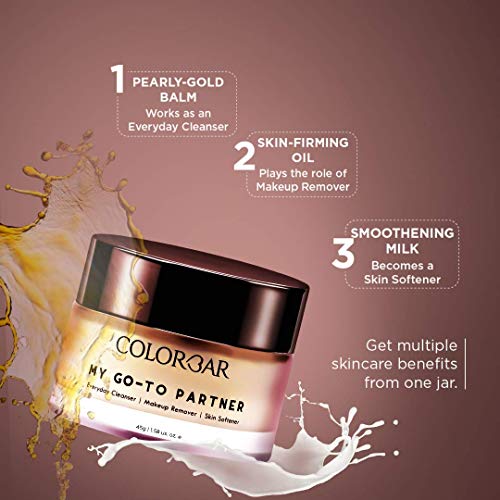 Colorbar My Go-To Partner (Everyday Cleanser, Makeup Remover, Skin Softener), 45 g | Boosts Hyaluronic Acid to firm and hydrate| Makes skin smooth (FROM INDIA SAB) - View 2 of 3