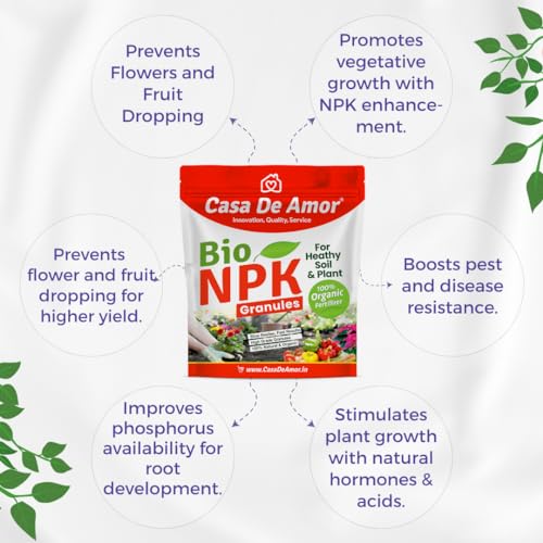 Casa De Amor Organic NPK Bio Fertilizer Granules, Perfect to Use on All Plants and Gardening (2 Kg) (FROM INDIA)NUZ - View 5 of 7