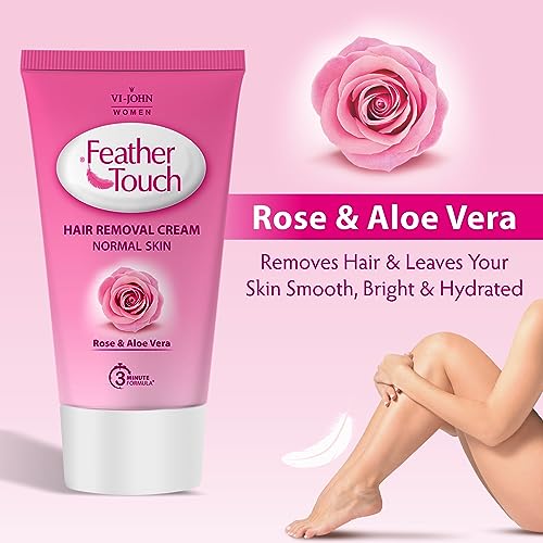VI - JOHN Feather Touch Hair Removal Lime, Rose and aloe vera Cream (40 Gram each, Set Of 10) (FROM INDIA SAB) - View 2 of 3