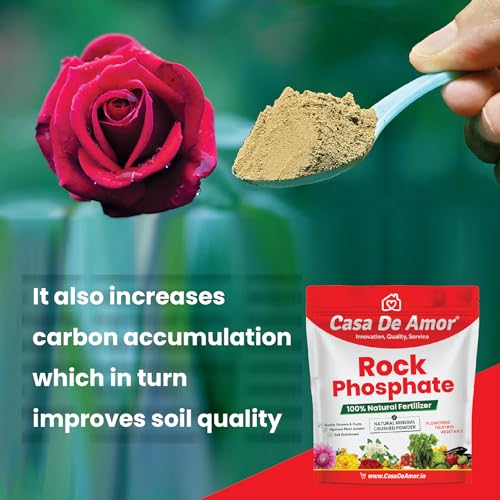 Casa De Amor Natural Rock Phosphate Fertilizer All Purpose Crushed Powder for Fruiting and Flowering Plants (5 kg) (FROM INDIA)NUZ - View 4 of 6
