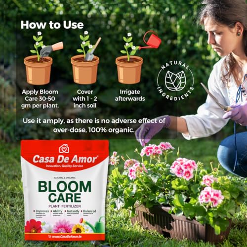 Casa De Amor Bloom Care Organic Essential Fertilizer | Nourish Your Garden for Vibrant Blooms and Healthy Plants-Granules, 900 gm (FROM INDIA)NUZ - View 5 of 6