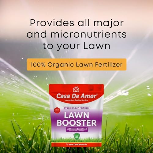 Casa De Amor Organic Lawn Booster, 100% Organic Lawn Essential Fertilizer for Lush Green Lawn Grass (1 Pack 900gm) (FROM INDIA)NUZ - View 7 of 7