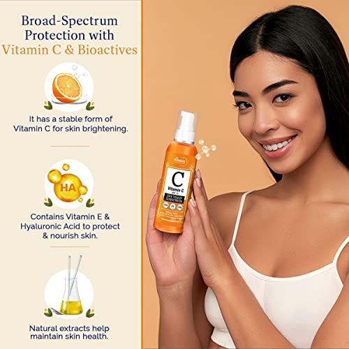 St.Botanica Vitamin C SPF 75 Dry Touch Sunscreen Lotion 120 ml | Broad Spectrum Sun Protection from UVA/UVB rays to give Bright Skin| Non-greasy, Dry Touch Formulation | No Parabens &amp; Sulphates (FROM INDIA SAB) - View 2 of 3