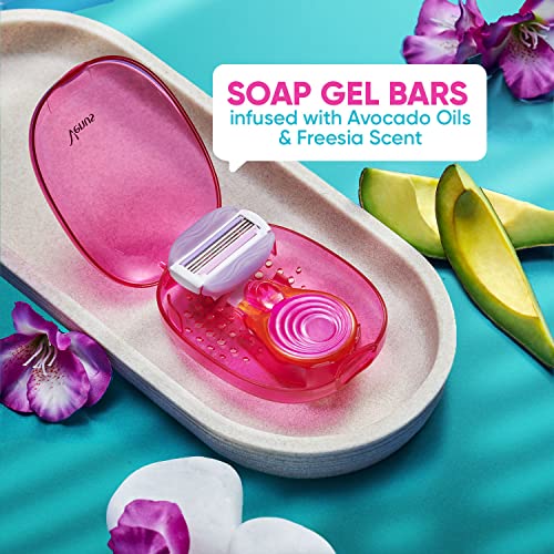 Gillette Venus Snap Hair Remover| Women Body Razor| Pack of 1 | Compact case|Soap gel bar with avocado FROM INDIA (SAM) - View 2 of 4