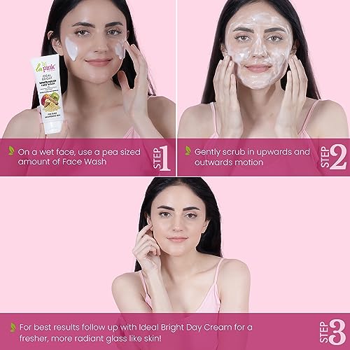 La Pink Ideal Bright Face Wash | 100% Microplastic Free Formula | Glass like skin, Lightening, Evens Skin Tone | White Haldi &amp; Kakadu Plum | All Skin Types | 100ml (FROM INDIA SAB) - View 4 of 4