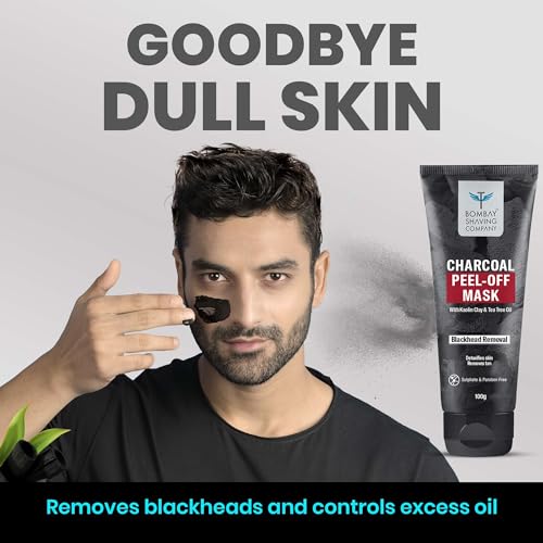 Bombay Shaving Company Activated Charcoal Peel Off Mask With 5X Detoxifying Power, Fights Pollution And De-Tans Skin For Men And Women, 100G (Pack Of 1) FROM INDIA (SAM) - View 2 of 4