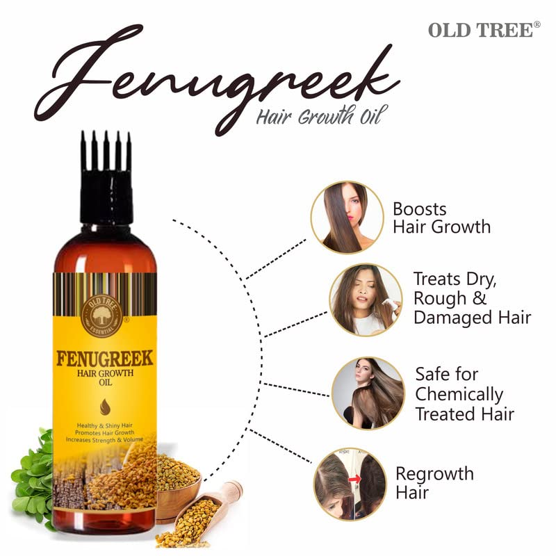 Old Tree Fenugreek Oil for Hair Growth (100ml Methi Oil) - Anti-Dandruff, Hair Fall Control Oil for Women and Men - Carrier Oil for Skin Care and Moisturising Dry Skin FROM INDIA (SAM) - View 4 of 4