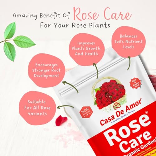 Casa De Amor Rose Care Organic Essential Fertilizer for Rose Plants, Brown (900 Gram) (FROM INDIA)NUZ - View 3 of 6