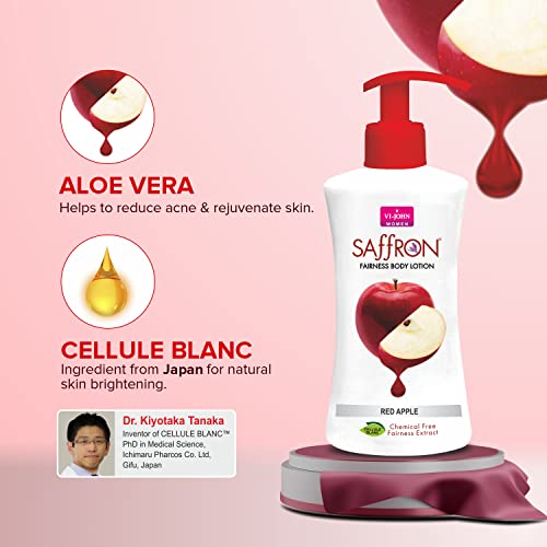 VI - JOHN Body Lotion Combo Of 6 | 250 Ml Each | For Men And Women | All Skin Types | Red Apple | Aloevera | Cocoa Butter | Milk Almond | Rose | Turmeric (FROM INDIA SAB) - View 2 of 3