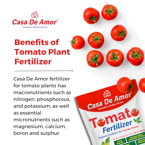 Casa De Amor Essential Organic Tomato Fertilizer- Ideal for all types of tomato varieties, including heirloom and hybrid (900 gm) (FROM INDIA)NUZ - View 2 of 7