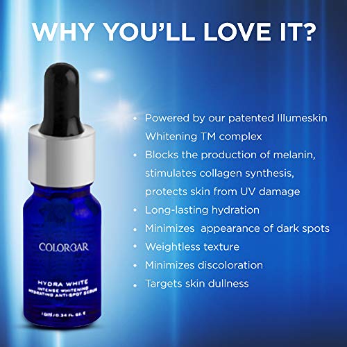 Colorbar Hydra White Anti-Spot Serum, 10ml | Provide instant intense hydration | Illuminates skin with its 4D action | Weightless texture (FROM INDIA SAB) - View 2 of 3