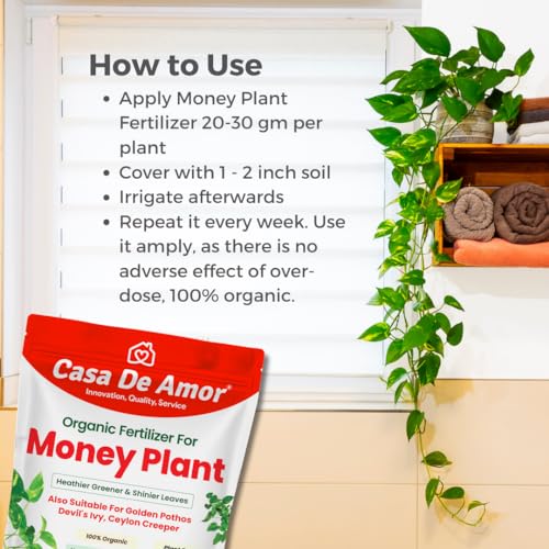 Casa De Amor Essential Combo Pack_Tulsi Fertilizer (900 gm) + Money Plant Fertilizer (900 gm) for Balcony, Terrace &amp; Home Gardening (FROM INDIA)NUZ - View 5 of 8