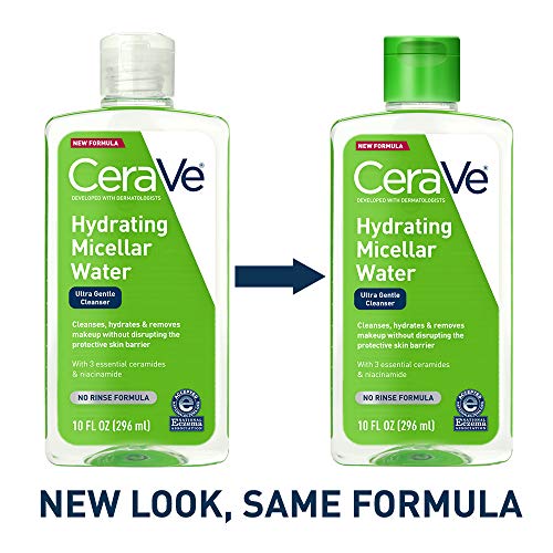 CeraVe Micellar Water | New &amp; Improved Formula | Hydrating Facial Cleanser &amp; Eye Makeup Remover | Fragrance Free &amp; Non-Irritating | 10 Fl. Oz - View 2 of 3