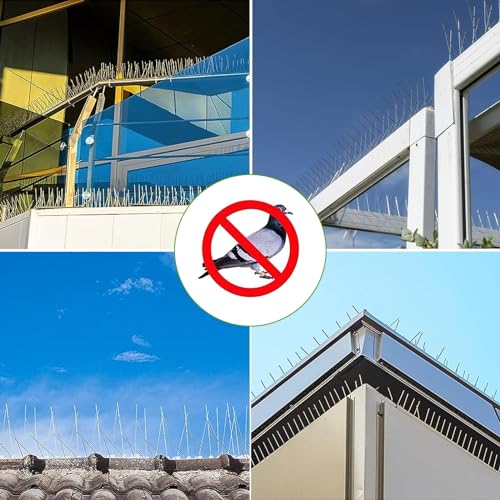 Home-Secure Bird Shield Anti Bird Spikes for Bird Control, Premium Bird Repellent Spikes, Pigeon Spikes with 1 Year Warranty (5 Pcs Set) (FROM INDIA)NUZ - View 7 of 9