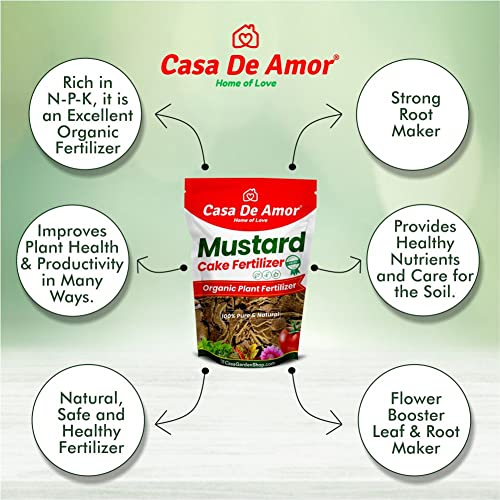 Casa De Amor Mustard Oil Cake Fertilizer for Plant Growth and Healthy Roots (2 Kg) (FROM INDIA)NUZ - View 4 of 7
