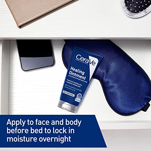 CeraVe Healing Ointment | 3 Ounce | Cracked Skin Repair Skin Protectant with Petrolatum Ceramides | Lanolin &amp; Fragrance Free - View 3 of 4