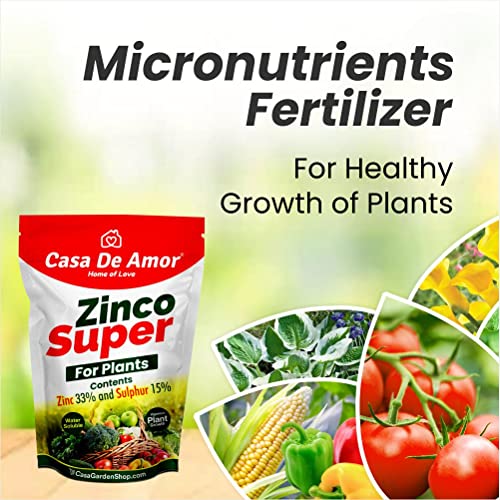 Casa De Amor Zinco Super (Zinc 33% and Sulphur 15%) Micronutrient Fertilizer for All Types of Plants, Lawn and Gardening (100 gm) (FROM INDIA)NUZ - View 6 of 7
